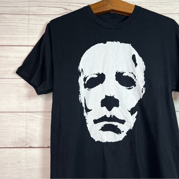 Michael Myers Horror Movie Black T-Shirt Mens Size M - Picture 3 of 7